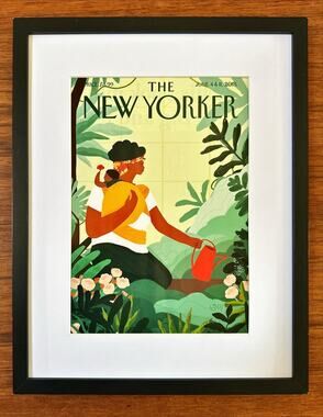 Framed 2018 The New Yorker June 4 Magazine Cover Loveis Wise 'Nurture'